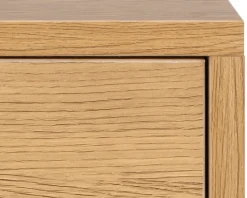 Sengebord Cholet med 1 skuffe vild eg kunstfiner