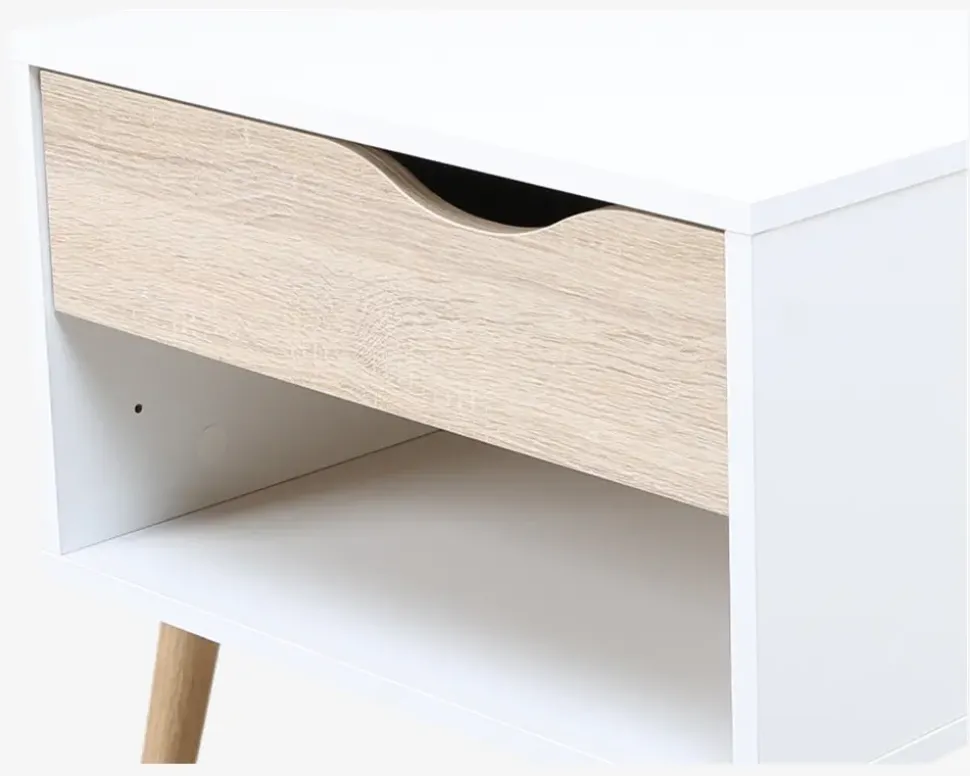 Sengebord Delta m. 1 skuffe