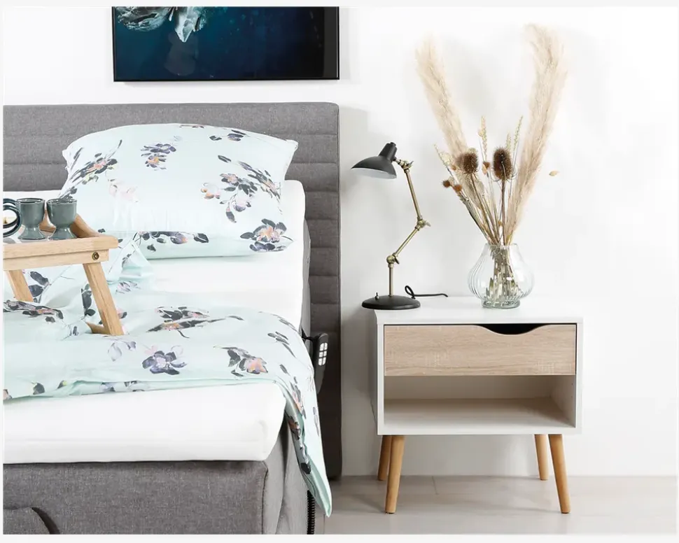 Sengebord Delta m. 1 skuffe