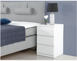 Sengebord m. 3 skuffer