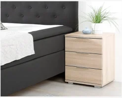 Sengebord m. 3 skuffer