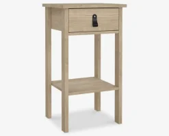 Sengebord Madrid eg med 1 skuffe