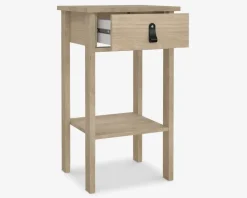 Sengebord Madrid eg med 1 skuffe