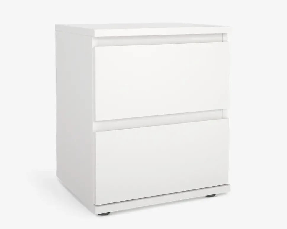 Sengebord Nova med 2 skuffer