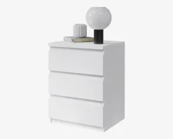 Sengebord Olli med 3 skuffer