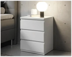 Sengebord Olli med 3 skuffer