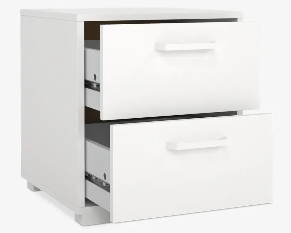 Sengebord Sofia med 2 skuffer