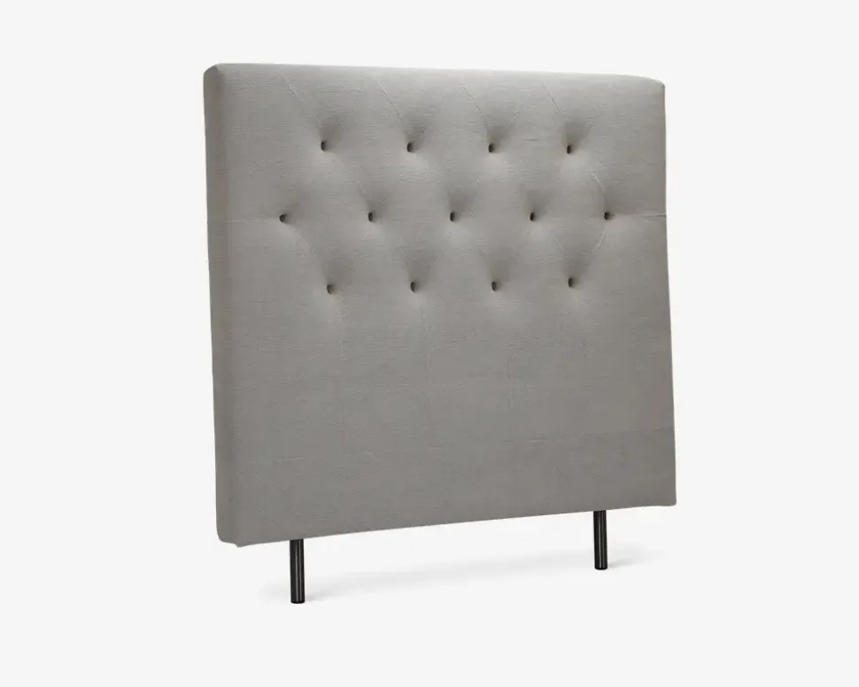 Sengegavl i beige B. 144 cm