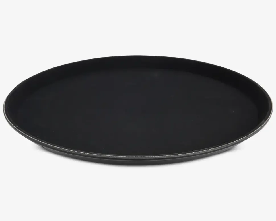 Serveringsbakke sort Ø.35 cm