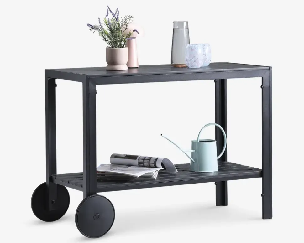 Serveringsvogn sort non-wood