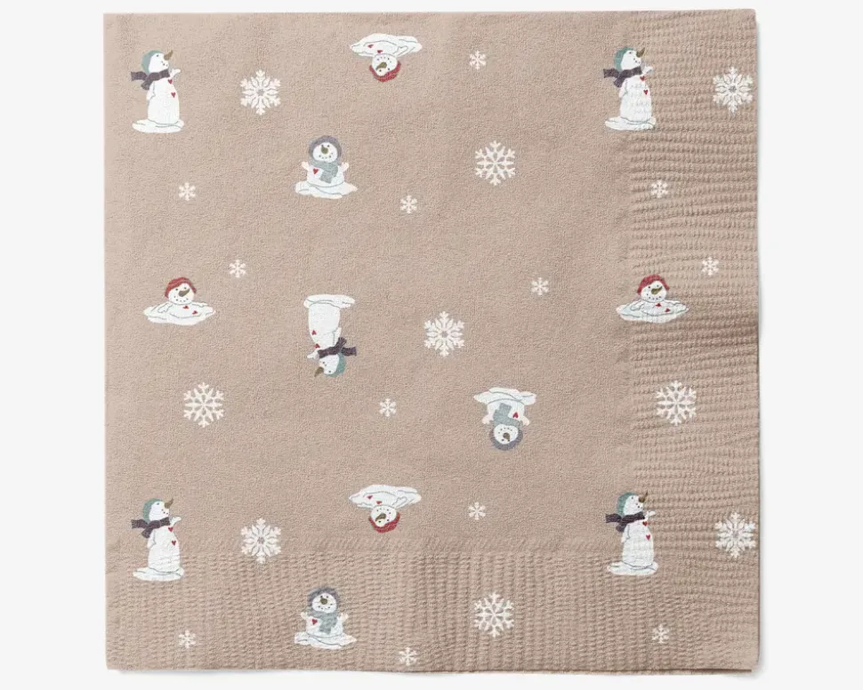 Serviet snemand 33x33 cm