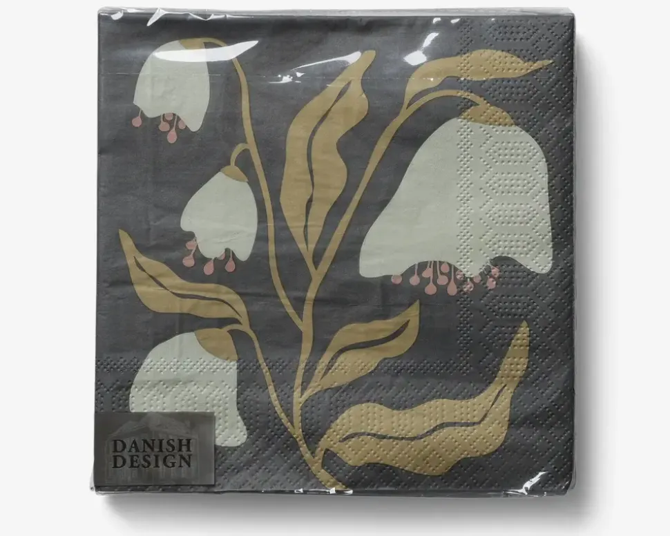 Servietter klokkeblomst 33x33 cm