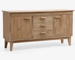 Skænk i hvidolieret eg B. 154 cm