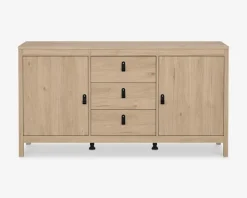 Skænk Madrid eg med 3 skuffer