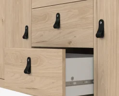 Skænk Madrid eg med 3 skuffer