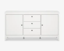 Skænk Madrid hvid med 3 skuffer