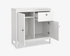 Skænk Madrid hvid med 1 skuffe