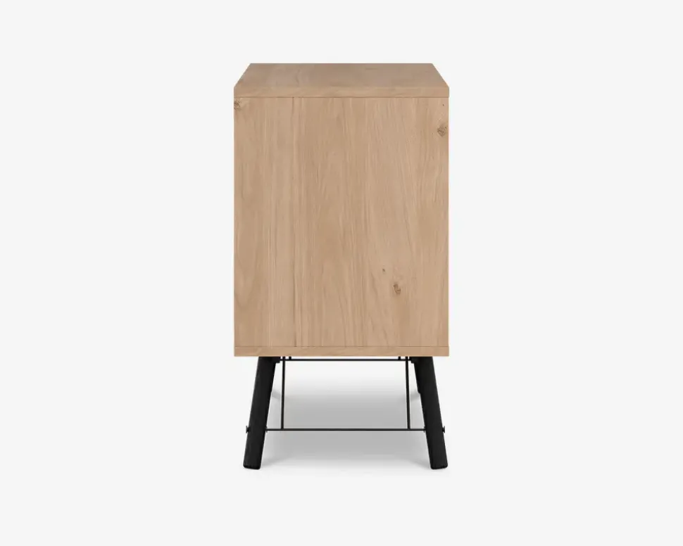 Skænk Ry B. 150 cm sort/eg