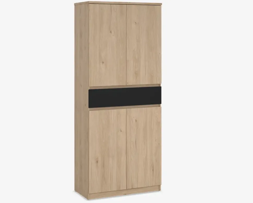 Skoskab Naia eg/sort H. 191,7 cm