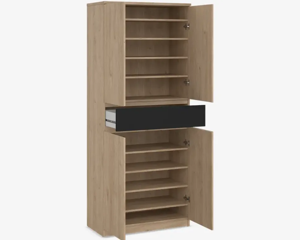Skoskab Naia eg/sort H. 191,7 cm