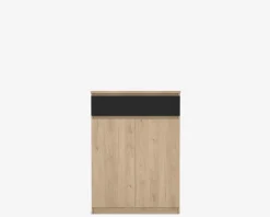 Skoskab Naia eg/sort H. 111,3 cm