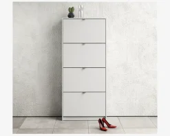 Skoskab Shoes m. 4 låger