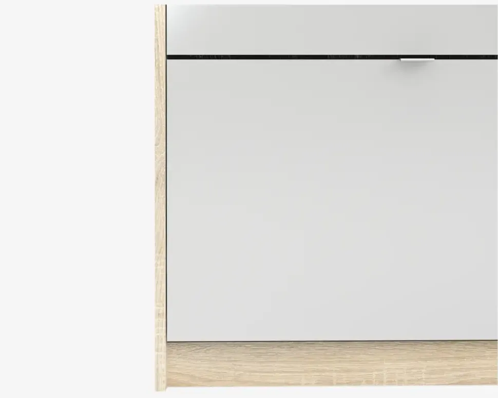 Skoskab Shoes m. 4 låger og spejldør