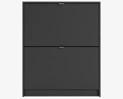 Skoskab Shoes m. 2 låger sort