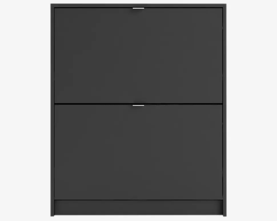 Skoskab Shoes m. 2 låger sort