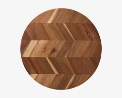 Skærebræt Sildeben Acacie Træ Ø.28cm