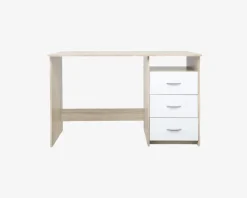 Skrivebord Adria Lys Eg/Hvid