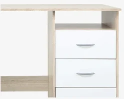 Skrivebord Adria Lys Eg/Hvid