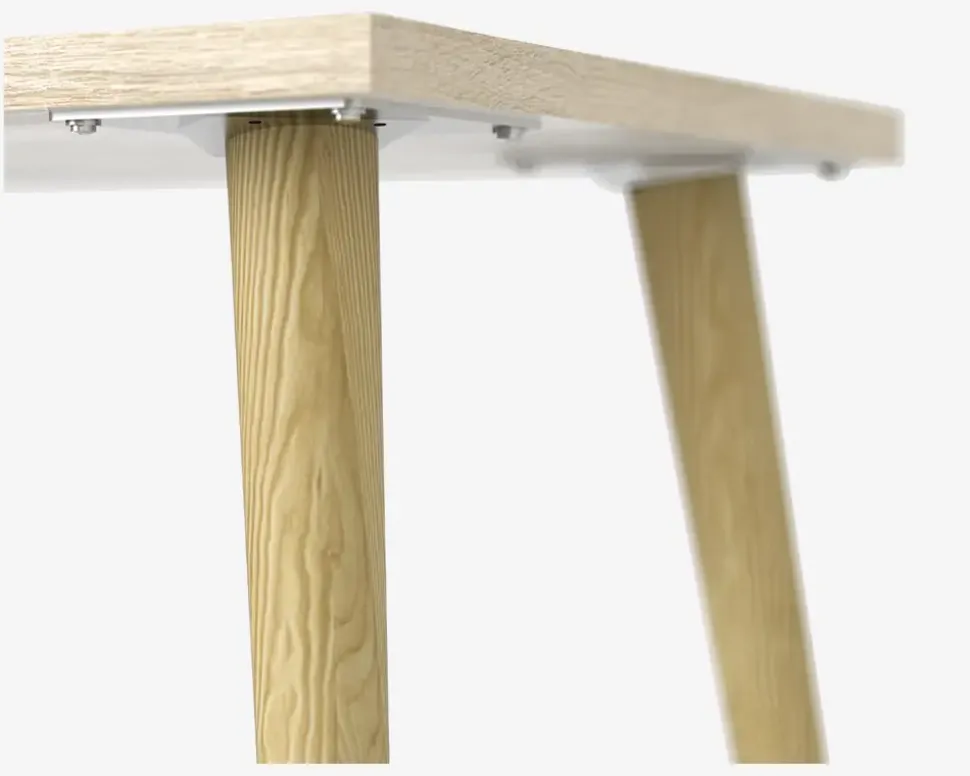 Skrivebord Delta Hvid/Eg