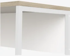 Skrivebord Hjørne Hvid/Eg