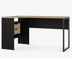 Skrivebord Hjørne Sort/eg