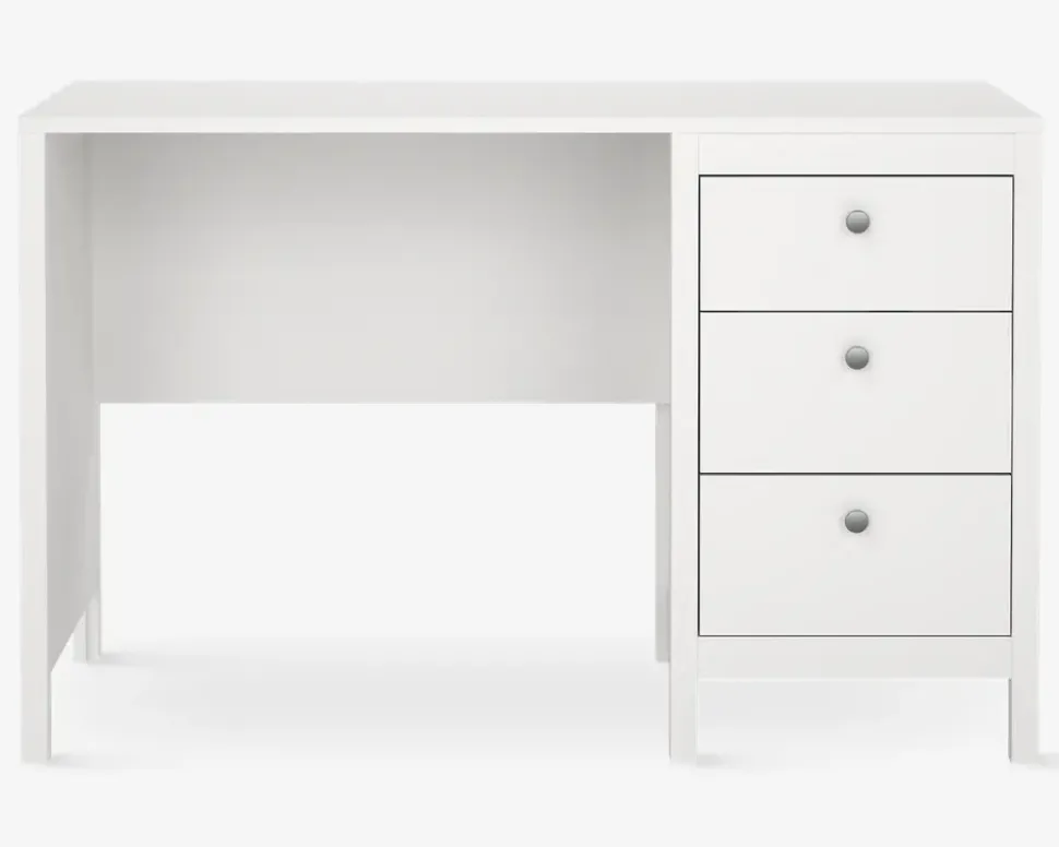 Skrivebord Madrid hvid kunstfiner