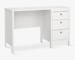 Skrivebord Madrid hvid kunstfiner