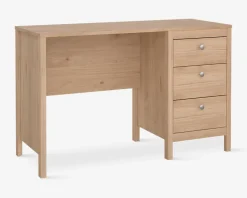 Skrivebord Madrid lys eg kunstfiner