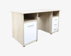 Skrivebord Penta Lys Eg/Hvid