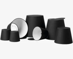 Skærm Emma Domus H. 24 cm Sort