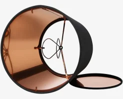 Skærm Isabella Domus sort/kobber H.16,5 cm