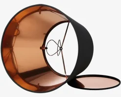 Skærm Isabella Domus sort/kobber H.20 cm