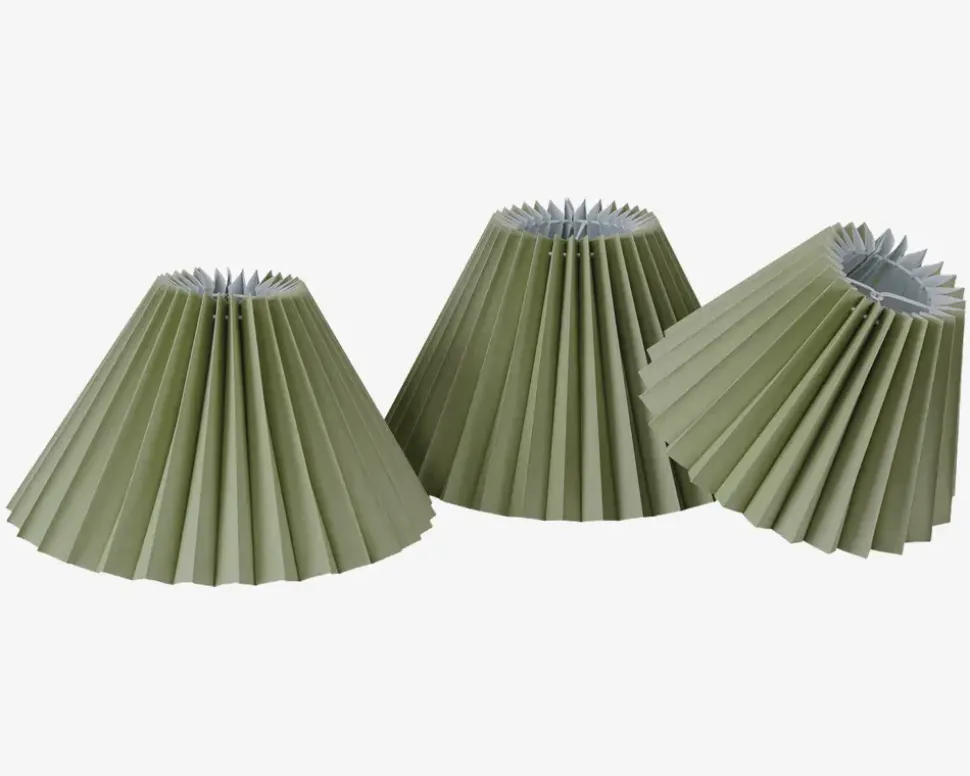 Skærm Plisse Empire Grøn 18 cm