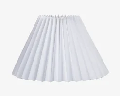 Skærm Plisse Empire Hvid 18 cm