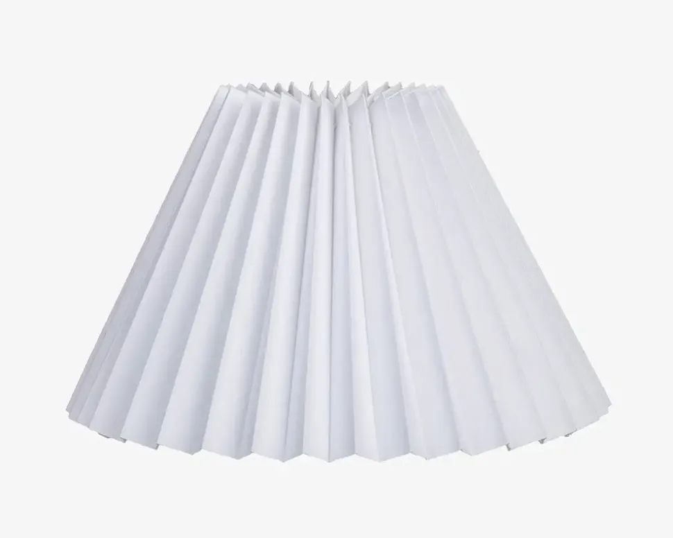 Skærm Plisse Empire Hvid 18 cm