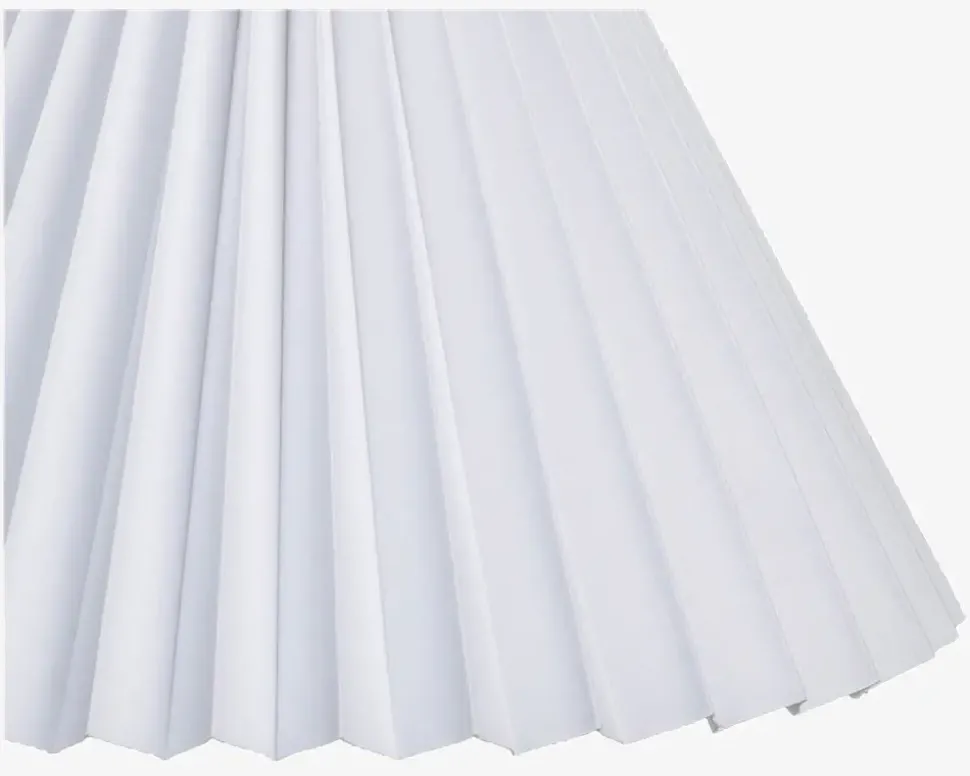 Skærm Plisse Empire Hvid 18 cm