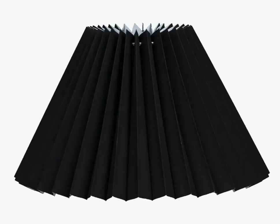 Skærm Plisse Empire Sort 21 cm