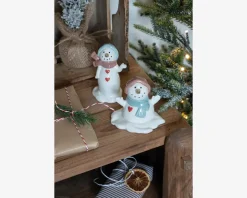 Snemand hvid H.10,5xØ.5,2 cm