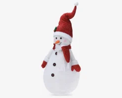 Snemand med 10 LED H.120 cm