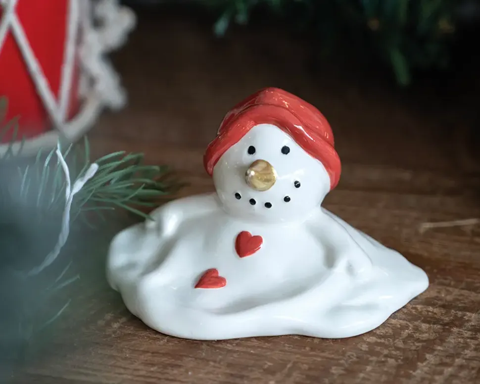 Snemand smeltet hvid H.5 cm